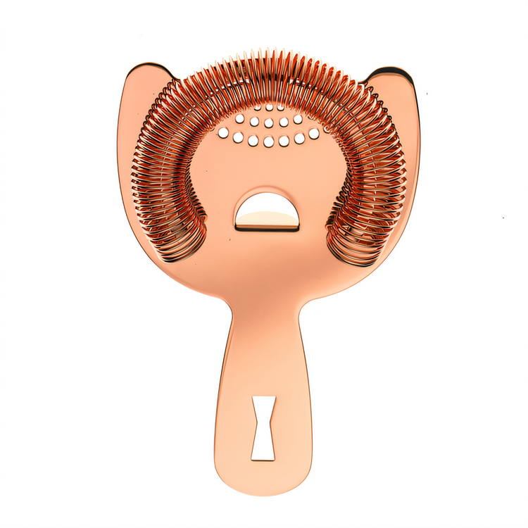 Product image #1 for Barfly Heavy-Duty 2-Prong Copper-Plated Spring Bar Strainer, 6-Inch Overall Length