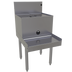 Thumbnail image #1 for 18-Inch x 24-Inch Stainless Steel Freestanding Drainboard Blender Station with Rinser Faucet