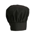 Thumbnail image #1 for Winco Signature Chef CH-13BK 13-Inch Black Adjustable Velcro Chef Hat, 65/35 Poly-Cotton, One Size Fits Most Case of 96