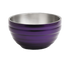 Thumbnail image #1 for Vollrath Round Double-Wall Insulated Serving Bowl, 1.7 Quart, Passion Purple/Satin Stainless Steel