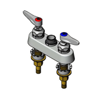T&S Brass 4-Inch Center Deck-Mount Workboard Faucet, Less Nozzle