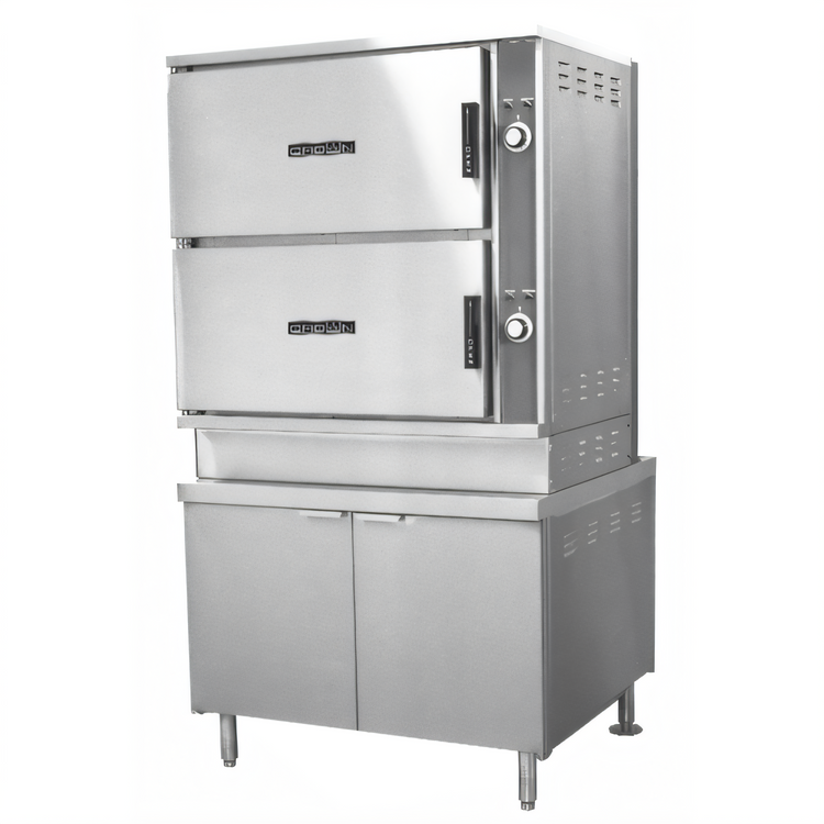 Product image #1 for Crown ECX-16 Two Compartment Electric Convection Steamer with 36-Inch Cabinet Base