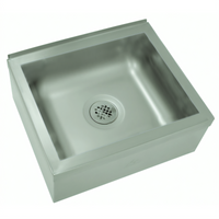 Advance Tabco Floor-Mounted Stainless Steel Mop Sink with 24