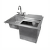 Thumbnail image #1 for Glastender 24-Inch Drop-In Ice & Water Unit with 33 lb Ice Capacity and Less Faucet