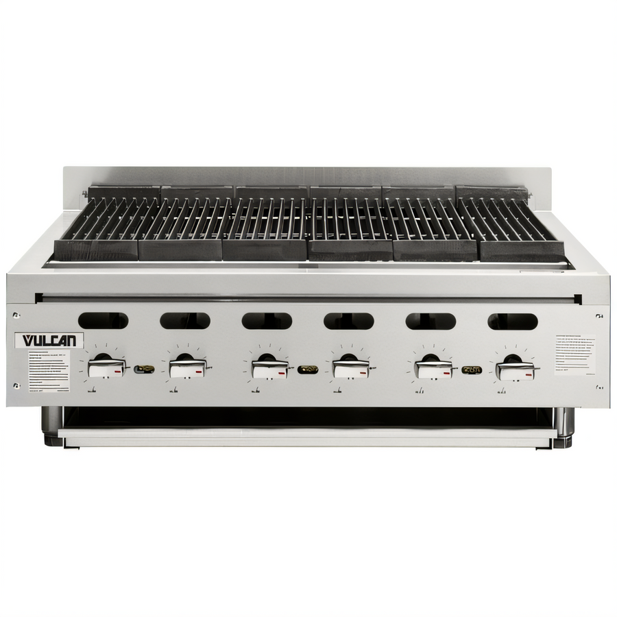 Product image #1 for Vulcan Achiever Quick Ship 72-1/2 Inch Countertop Gas Charbroiler, 13 Burners, 221,000 BTU