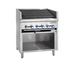 Thumbnail image #1 for Steakhouse 24-Inch Gas Floor Model Charbroiler with Open Cabinet Base