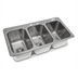 Thumbnail image #1 for John Boos Pro-Bowl 3-Compartment Drop-In Stainless Steel Sink, 36 x 18-1/2 x 10 Inches