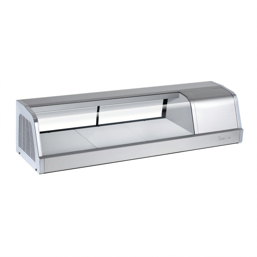 Product image #1 for Turbo Air 48-1/4 Inch Countertop Refrigerated Sushi Display Case with Left-Side Compressor and 304 Stainless Steel