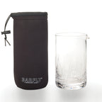 Thumbnail image #1 for Mercer Culinary Barfly M37184 Neoprene Protective Sleeve for Up to 750 mL Mixing Glasses, Black, Adjustable Cinch Case of 12