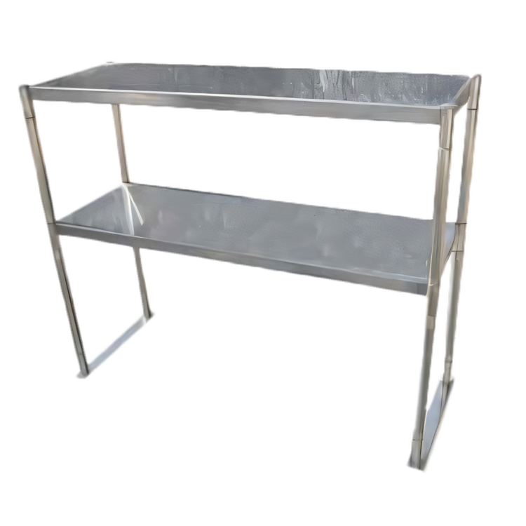 Product image #1 for Serv-Ware 72 Inch 2-Tiered Stainless Steel Work Table Overshelf, 18 Gauge