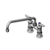 Thumbnail image #1 for T&S Brass B-0225-CR-K-F10 Double Pantry Faucet, 4
