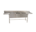 Thumbnail image #1 for Eagle Group S14 Series Two-Compartment Stainless Steel Sink with Left Drainboard, 67-1/2
