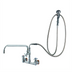 Thumbnail image #1 for Big-Flo 8-Inch Centers Wall Mount Pre-Rinse Add-On Faucet with 18-Inch Swing Nozzle
