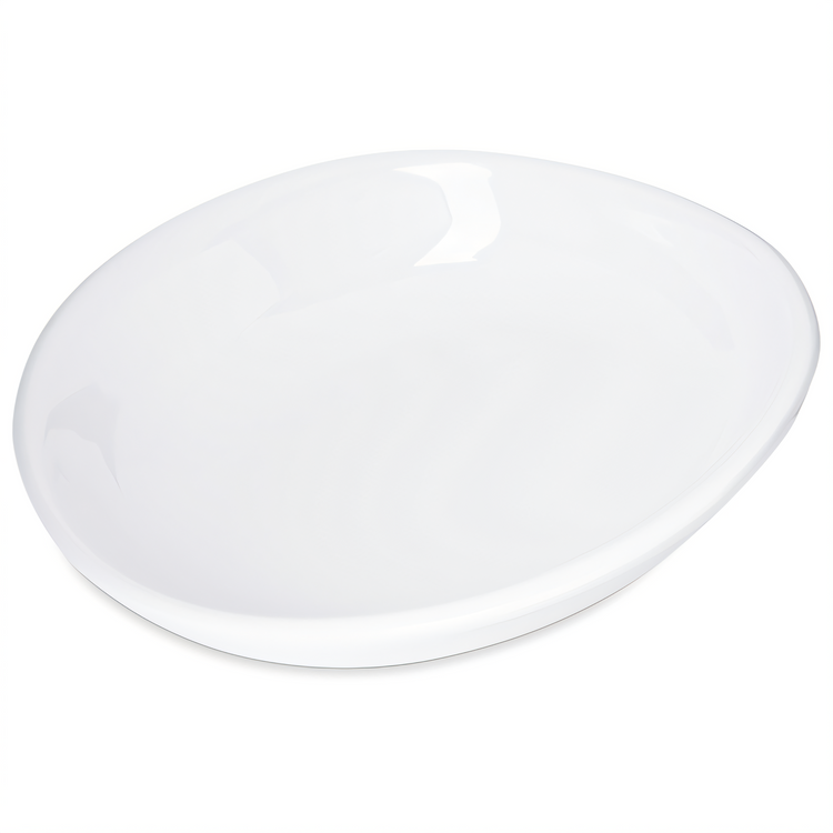 Product image #1 for Stadia 9-1/2 Inch Oblong Deep Pasta Plate, White Melamine