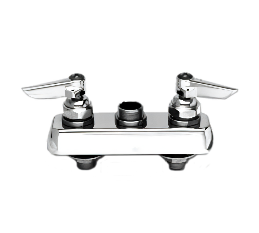 Product image #1 for T&S Brass B-1100-LNM Deck-Mount Workboard Faucet, Less Nozzle, 3-1/2 Inch Centers