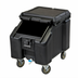 Thumbnail image #2 for Cambro SlidingLid Slant Top Mobile Ice Caddy, 100 lb. Capacity, Black