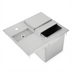 Thumbnail image #1 for John Boos Drop-In Single-Service Ice and Water Unit with Insulated Ice Bin and Removable Splash Guard, 21 x 18 Inch