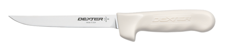 Product image #2 for Dexter Russell Sani-Safe 6-Inch Flexible Boning Knife, Stain-Free High-Carbon Steel, White Polypropylene Handle