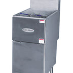 Thumbnail image #1 for Serv-Ware SGF-50L 50 lb Floor-Model Liquid Propane Gas Deep Fryer, Thermostatic, Stainless Steel, 4 Burners