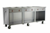 Thumbnail image #1 for FWE Handy Line 6-Well Mobile Heated Wet Serving Cabinet with Open Base and Drain