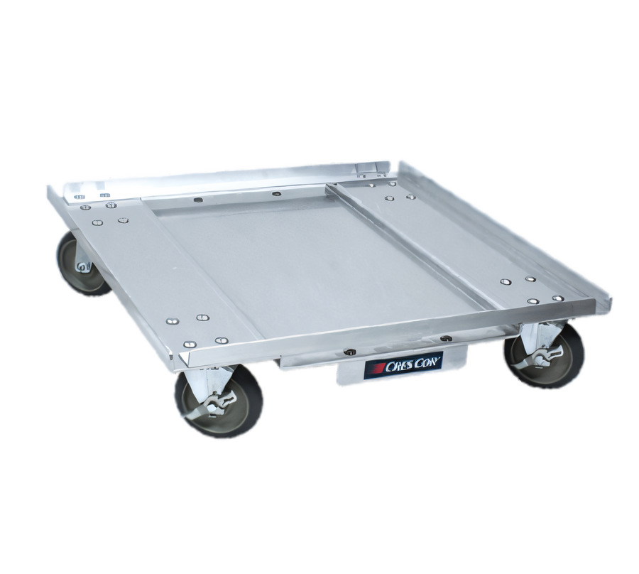 Product image #1 for Cres Cor Aluminum Dish and Glass Rack Transport Dolly, 27 x 26-1/2 x 7-3/8 Inches, 5-Inch Swivel Casters
