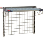 Thumbnail image #1 for Metro SmartWall Life SW-1836S4-30-BASE Wall-Mounted Shelving Starter Base Kit, Type 304 Stainless Steel, Wire Grid and Polymer Shelf