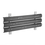 Thumbnail image #1 for Cambro Camshelving® CSWS36EK110 36-Inch Wall-Mounted Utensil Hanger Shelf Extender Kit, Black ABS, 3 Peg Strips, 2 Brackets & 6 Hooks