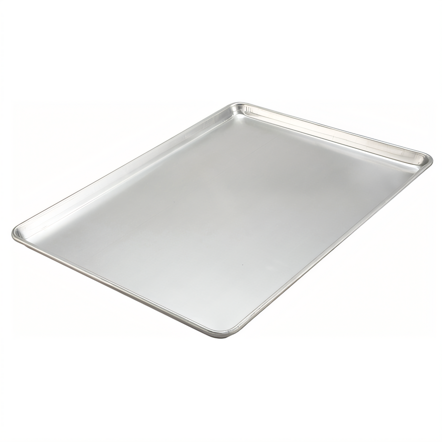Product image #1 for Winco 2/3 Size 18-Gauge 3003 Aluminum Solid Sheet Pan, 16 x 22 Inches, Closed Bead