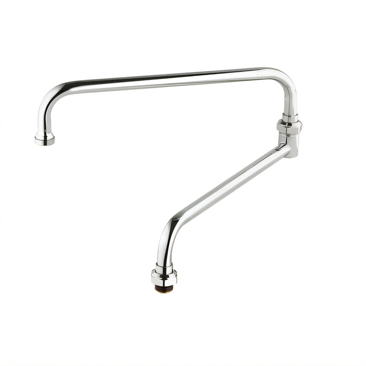 Product image #1 for T&S Brass Big-Flo 24-Inch Double Joint Swivel Nozzle with Plain End Outlet