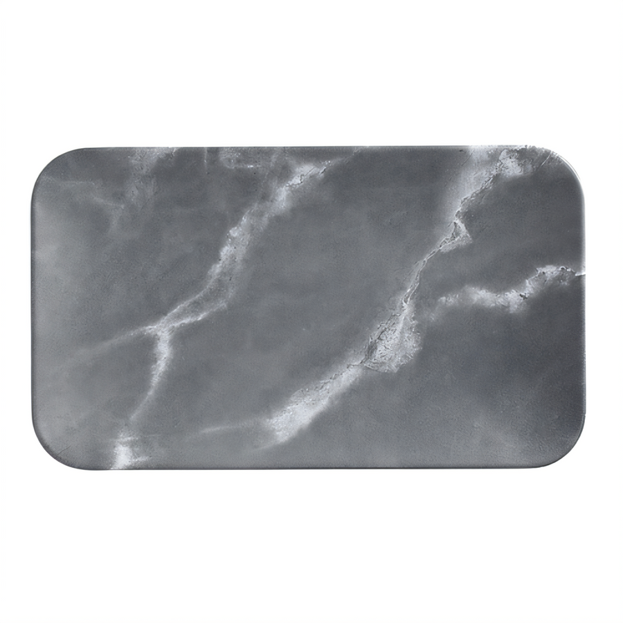 Product image #1 for American Metalcraft 12-Inch Rectangular Melamine Platter, Matte Marble Grey