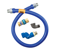 Dormont Blue Hose 36 Inch Moveable Gas Connector Hose Assembly with SnapFast Quick-Disconnect and Swivel MAX, 3/4 Inch I.D.