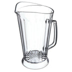 Thumbnail image #1 for CFS Brands Crystalite 558307 Clear Polycarbonate Water Pitcher, 48 oz., Tapered Lip, Thumb-Hold, Skirt Base Case of 6