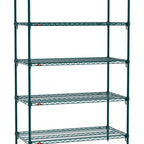 Thumbnail image #1 for Metro Super Erecta SA-2424K3-74-S5 Super Adjustable Super Erecta® Starter Wire Shelving Unit, 24"W x 24"D x 74"H, 800 lb. capacity per shelf, 2000