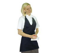 Black Tuxedo Chef Apron, 30 x 40 Inch, Adjustable Snap Closure, Center Divided Pocket