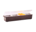 Thumbnail image #1 for Vollrath Kondi-Keeper 4-Quart Black Plastic Condiment Dispenser with Standard Lid