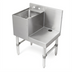 Thumbnail image #1 for John Boos Slim-Line Freestanding Underbar Blender Station with Dump Sink and Right-Side Blender Shelf