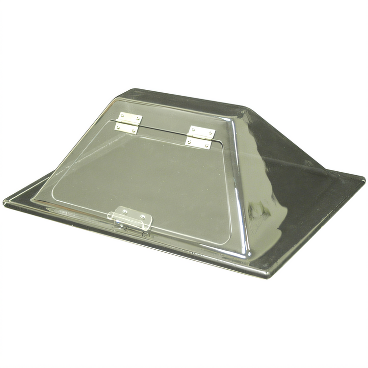 Product image #1 for Benchmark Sloped-Front Sneeze Guard for 10-Dog Hot Dog Roller Grill, 18 x 20 Inch