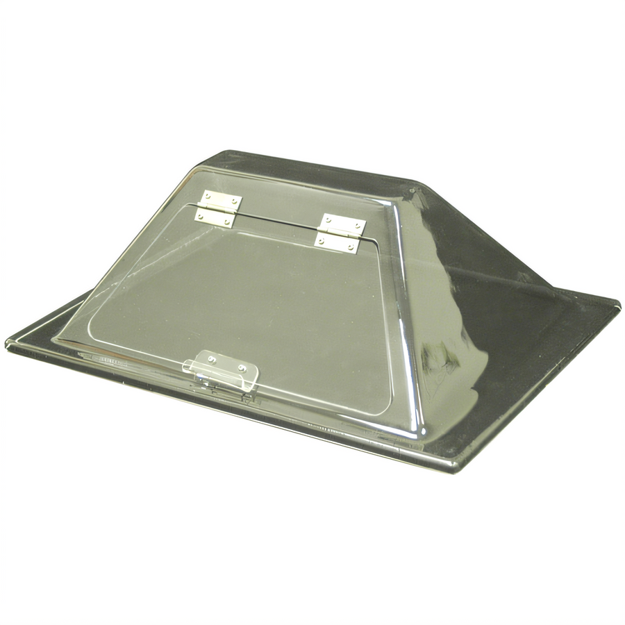 Product image #1 for Benchmark Sloped-Front Sneeze Guard for 10-Dog Hot Dog Roller Grill, 18 x 20 Inch