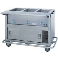 Thurmaduke EP-5-CBPG 5-Well Full-Size Electric Portable Steamtable with Painted Grip Steel Body