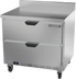 Thumbnail image #1 for Beverage-Air 36-Inch One-Section Worktop Freezer with 2 Drawers and 4-Inch Backsplash