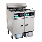 Thumbnail image #1 for Pitco Frialator (Middleby) Solstice SELV14C/14T-2/FD 3-Tank Reduced Oil Volume Electric Fryer System with Computer Controls and Filter Drawer