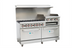 Thumbnail image #1 for Hurakan Heavy Duty 60-Inch Gas Range with 6 Open Burners, 2 Ovens, Griddle, and Broiler