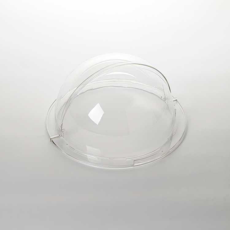 Product image #1 for American Metalcraft Round Roll-Top Tray Cover, 14-1/2 Inch Dia. x 7-1/2 Inch H, Clear Polycarbonate