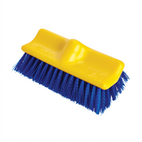 Rubbermaid Commercial 10-Inch Blue Floor Scrub Brush with Polypropylene Bristles