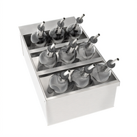 Krowne MoveWell 3-Tier Stainless Steel Modular Speed Rack Insert, 12 x 21 x 6 Inches
