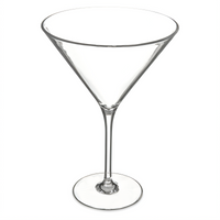 Alibi 9 oz Clear Polycarbonate Martini Glass