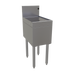 Thumbnail image #1 for Glastender Free Standing Stainless Steel Underbar Drainboard with Removable Perforated Insert, 12 x 19 Inches