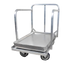 Thumbnail image #1 for John Boos Single-Stack Aluminum Bun Pan Truck/Dolly with Push Handle and 5-Inch Swivel Casters