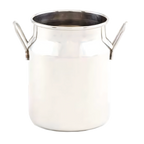 Thumbnail image #1 for American Metalcraft MICH10 10 Oz Stainless Steel Round Milk Can Pitcher with Handles Case of 72