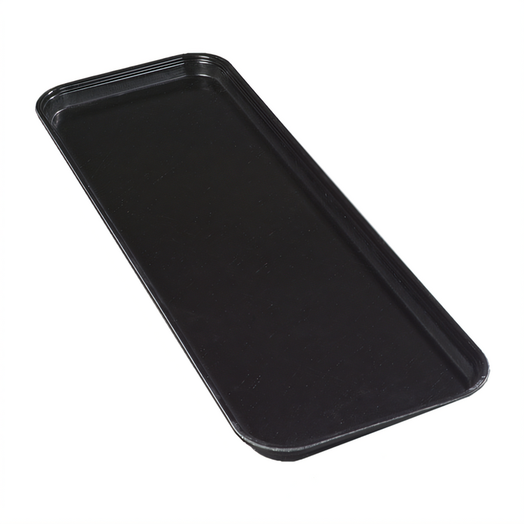 Product image #2 for Carlisle Ebony Fiberglass Market Tray, 25-1/2 x 8-3/4 x 1-1/8 Inch